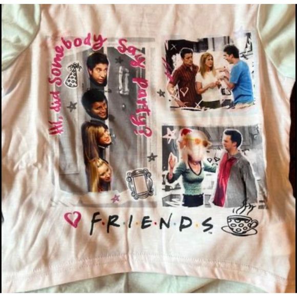 Friends TV Show Little Girl’s 2 Piece Long Sleeves Pajama Set Size 4/5 Ross Moni - Picture 6 of 9